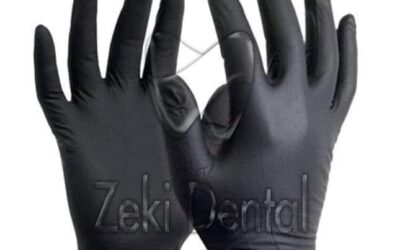 Висококачествени и еластични ЧЕРНИ нитрилни ръкавици без талк 100 бр. в кутия. 100 бр. в кутия на цена 19 лв с ДДС